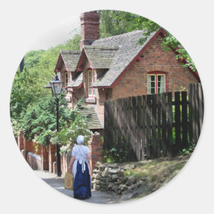 STICKER ROND ANGLETERRE VICTORIENNE