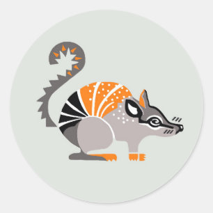Sticker Rond Animal en voie de disparition - Cool NUMBAT - Natu