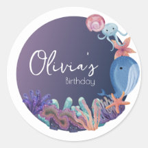 Animal sous la mer anniversaire