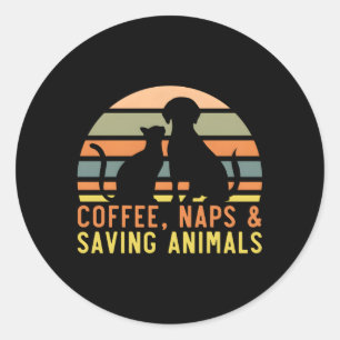 Sticker Rond Animaux Foster Animal Shelter Animal Animaux Adopt