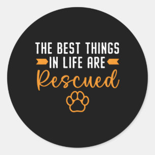 Sticker Rond Animaux Foster Animal Shelter Animal Animaux Adopt