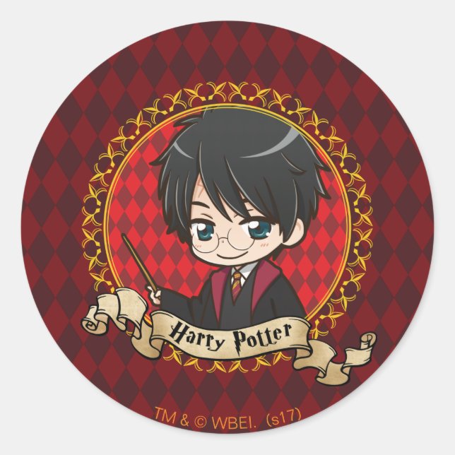Sticker Rond Anime Harry Potter (Devant)