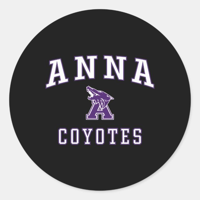 Sticker Rond Anna High School Coyotes C1 (Devant)