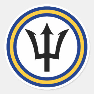 Sticker Rond Anneau indicateur de Barbade