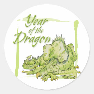 Sticker Rond Année du dragon