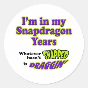 Sticker Rond AnnéesSnapdragon
