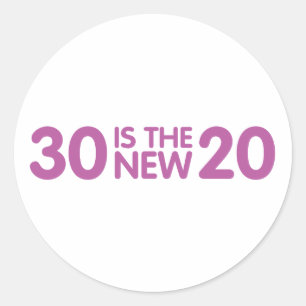 Sticker Rond Anniversaire 30 ans