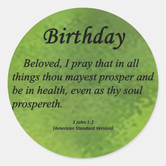 Sticker Rond Anniversaire 3 Jean 1-2 (Devant)