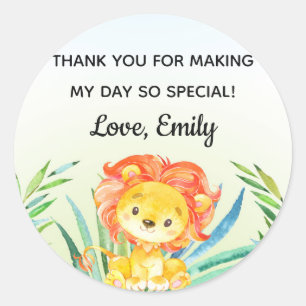 Sticker Rond Anniversaire de baby shower d'étiquette de faveur