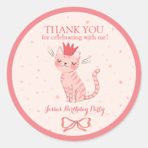 Sticker Rond Anniversaire de Jolie Kitty