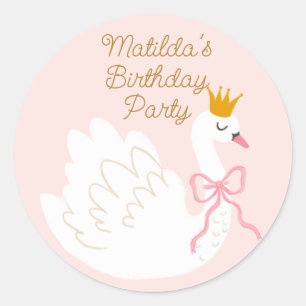 Sticker Rond Anniversaire de la princesse de Swan
