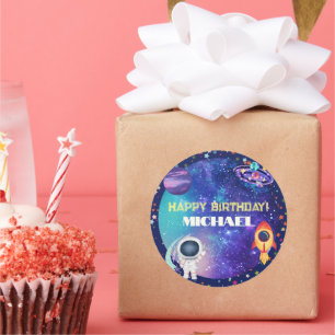 Sticker Rond Anniversaire de l'espace