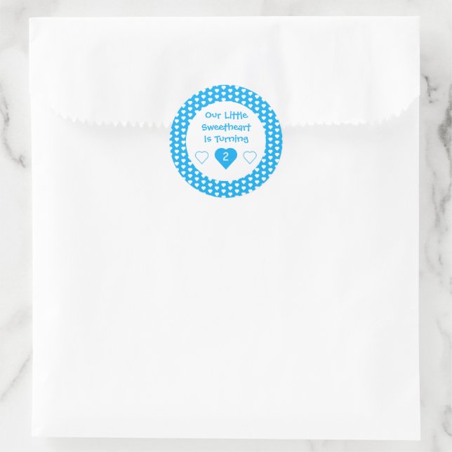 Sticker Rond Anniversaire de Little Sweethee (Sac)
