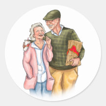 Anniversaire de mariage de jeunes mariés, vieux co