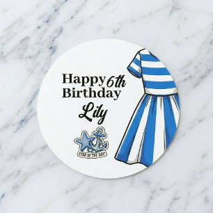 Sticker Rond Anniversaire de Marin Cabane Nautique