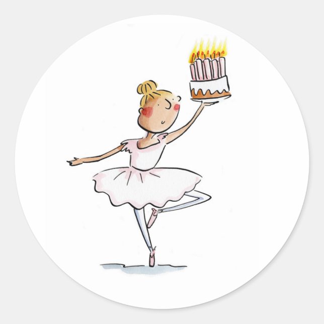 Sticker Rond Anniversaire du Ballet (Devant)