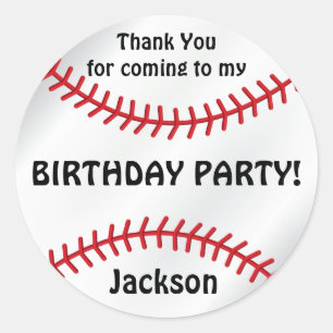 Sticker Rond Anniversaire du baseball   MERCI