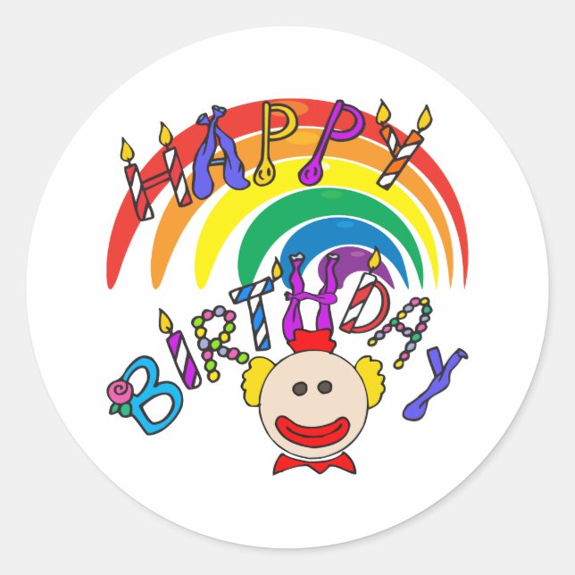 Sticker Rond Anniversaire enfant (Devant)