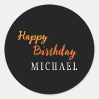 Anniversaire Votre Nom Minimaliste Moderne