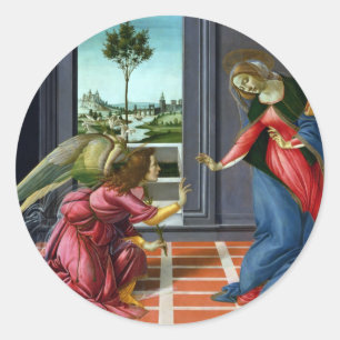 Sticker Rond Annonce par Sandro Botticelli