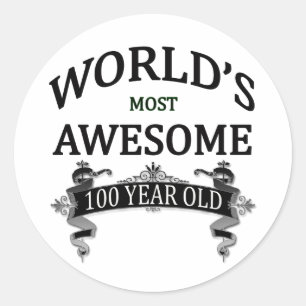 Sticker Rond Ans les plus impressionnants du monde 100