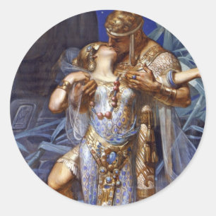 Sticker Rond Anthony et Cleopatra Love Classic