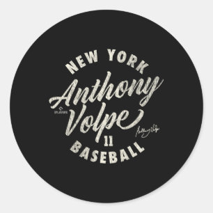 Sticker Rond Anthony Volpe New York Baseball Cureball Mlbpa