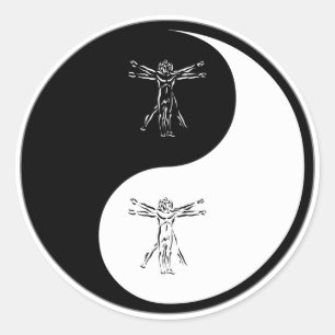 Sticker Rond Anthropologie de Yin Yang