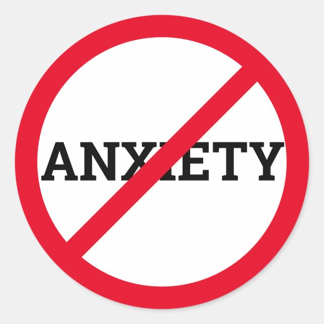 Sticker Rond Anti-anxiété (Devant)