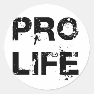 Sticker Rond Anti-avortement
