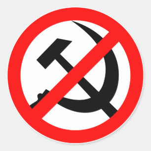 Sticker Rond Anti-communiste