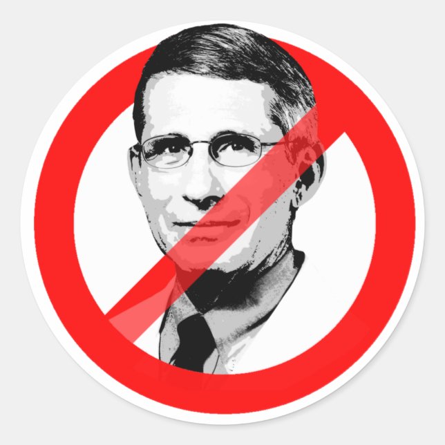 STICKER ROND ANTI DR FAUCI (Devant)