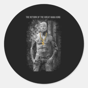 Sticker Rond Anti Joe Biden Ultra Maga Le Retour Du Grand