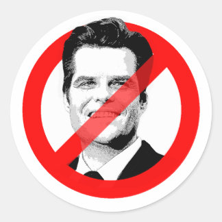 Sticker Rond Anti Matt Gaetz