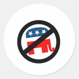 Sticker Rond Anti-républicain