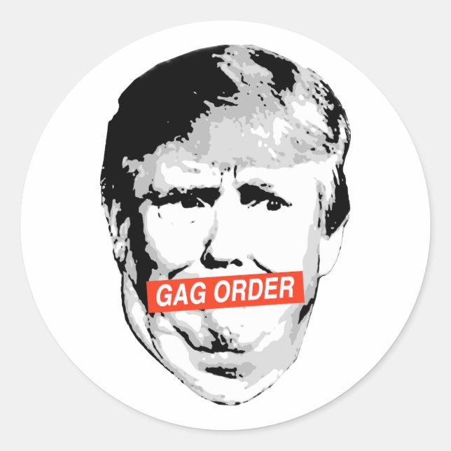 Sticker Rond Anti-Trump (Devant)