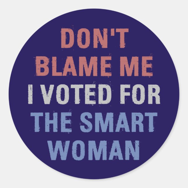 Sticker Rond Anti Trump J'Ai Voté Pour Kamala Harris (Devant)