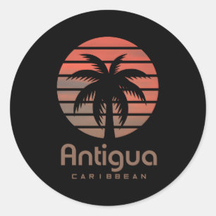 Sticker Rond Antigua Karibik