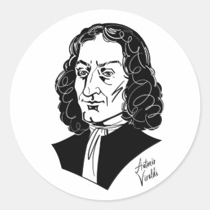 Sticker Rond Antonio Vivaldi