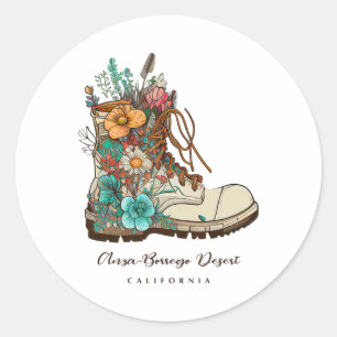 Sticker Rond Anza Borrego Désert Randonnée Extérieur Souvenir 