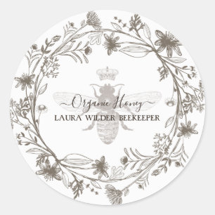 Sticker Rond Apiary de miel apiculteur