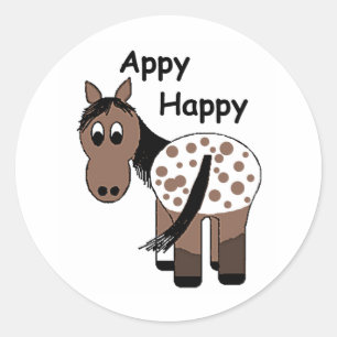 Sticker Rond Appaloosa - Appy Happy