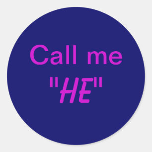 Sticker Rond Appelle-moi Il