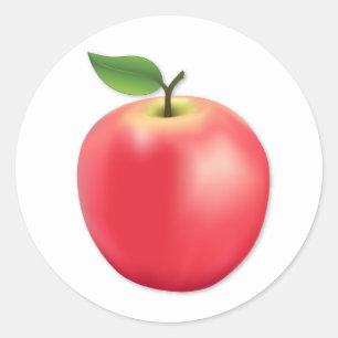 Sticker Rond Apple