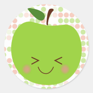 Sticker Rond Apple Sass