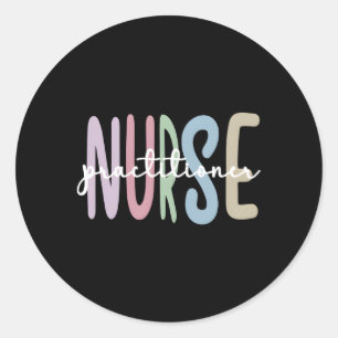 Sticker Rond Appréciation des infirmières praticiennes Np Prati