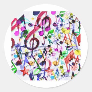 Sticker Rond Appréciation musicale_