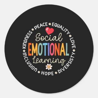 Sticker Rond Apprentissage social émotionnel Le conseiller Ense