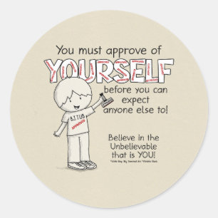 Sticker Rond Approuvez-vous