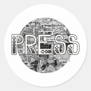Sticker Rond Appuyer